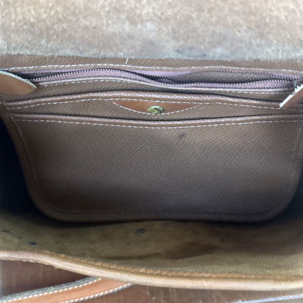 Vintage Dooney Bourke Essex All Weather Saddle Leather Crossbody Bag Purse - Picture 9 of 16